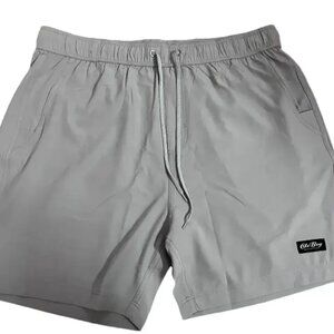 Ole Boy drawstring light grey shorts